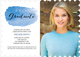 Blue Graduate Swash Photo Graduation Invitations Image 5 of 5
